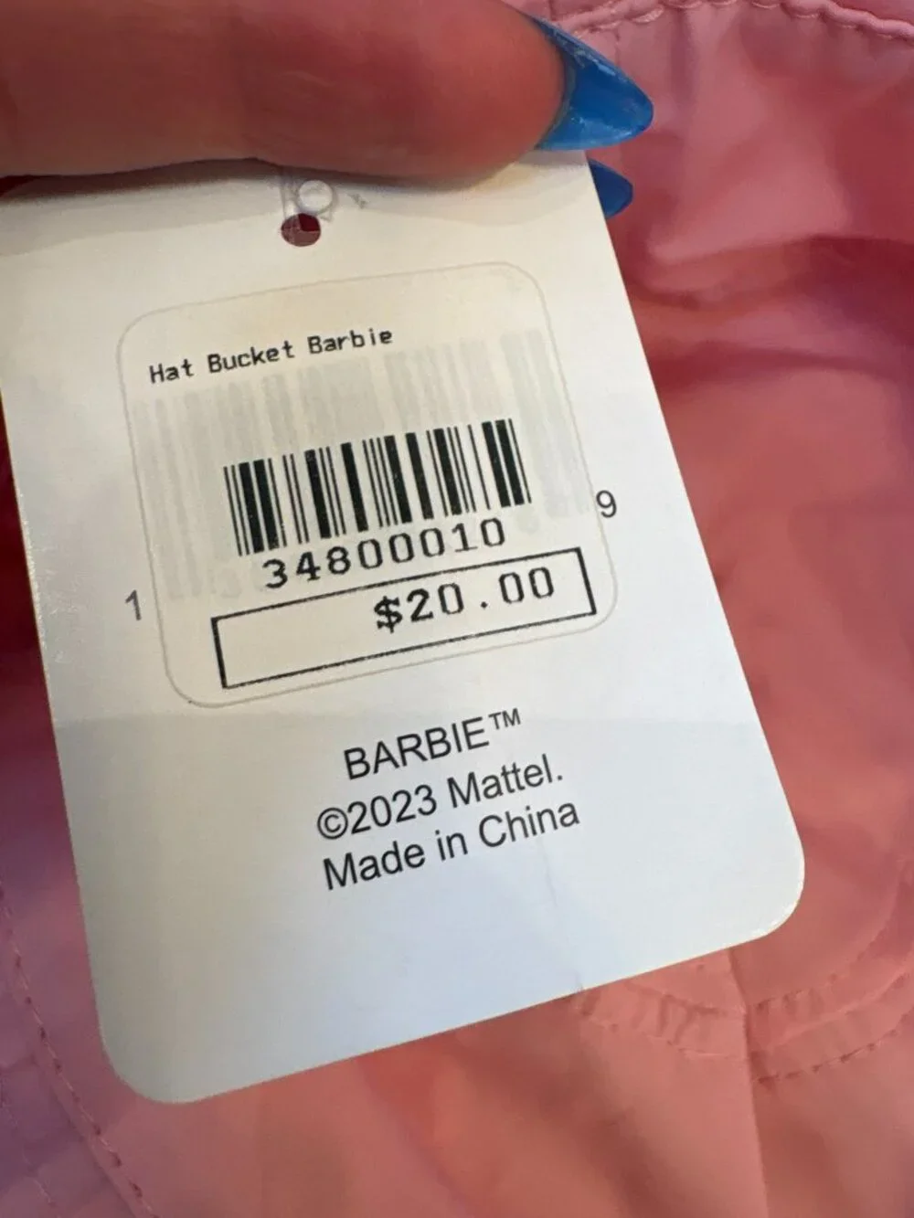 Barbie Bucket Hat Pink, new with tags